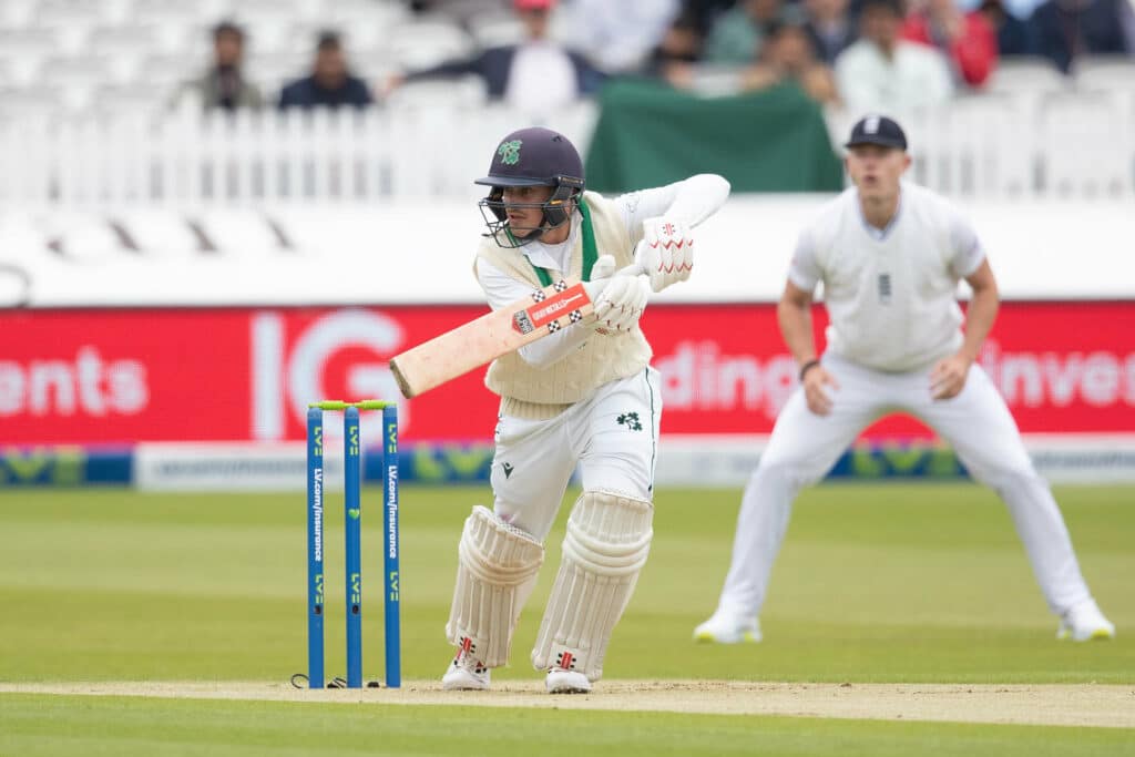 James McCollum batting at Lord's