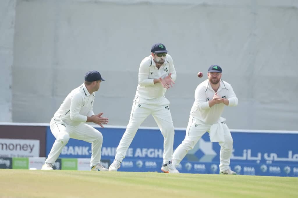 Andrew Balbirnie takes a slips catch