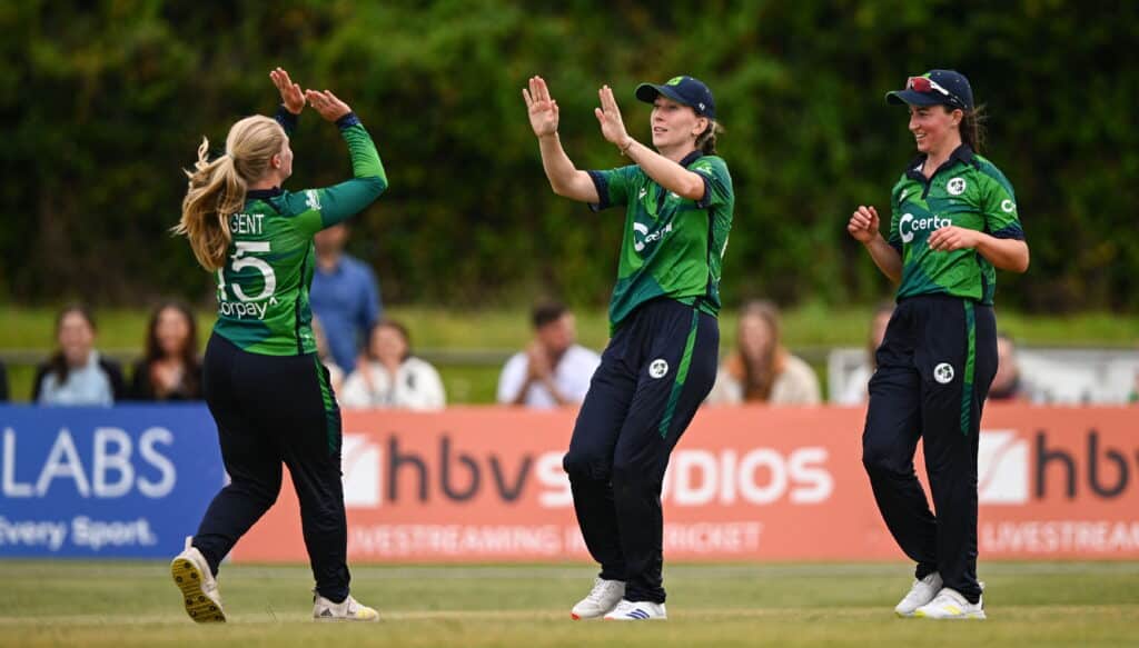 Ireland Women celebrate