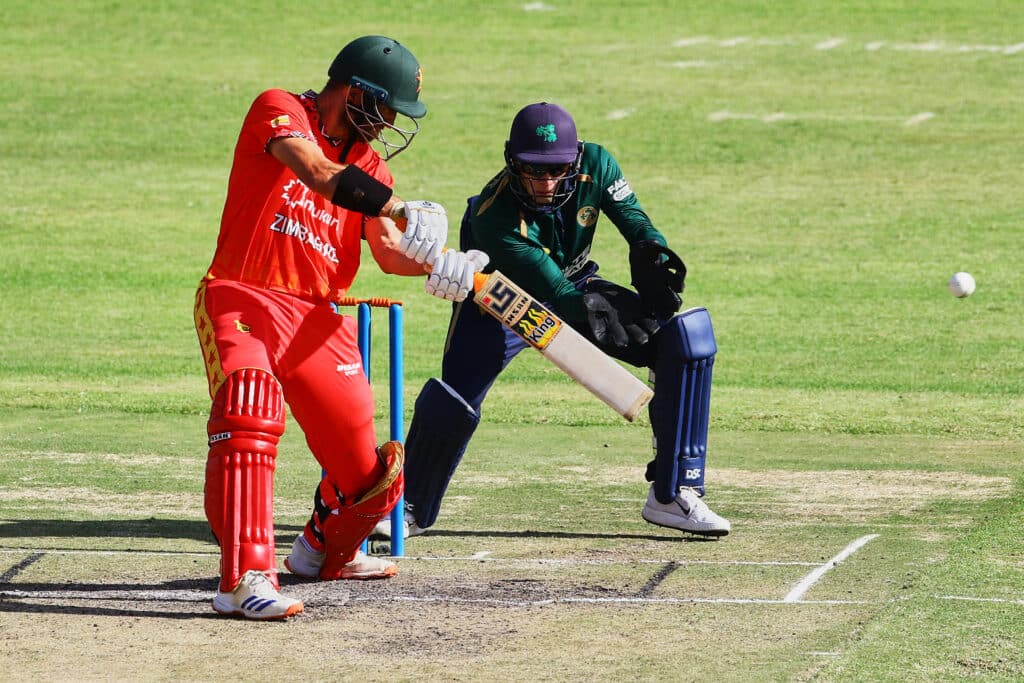 During the first one day international cricket match played between Zimbabwe and Ireland at Harare Sports Club in Harare on February 14, 2025.
