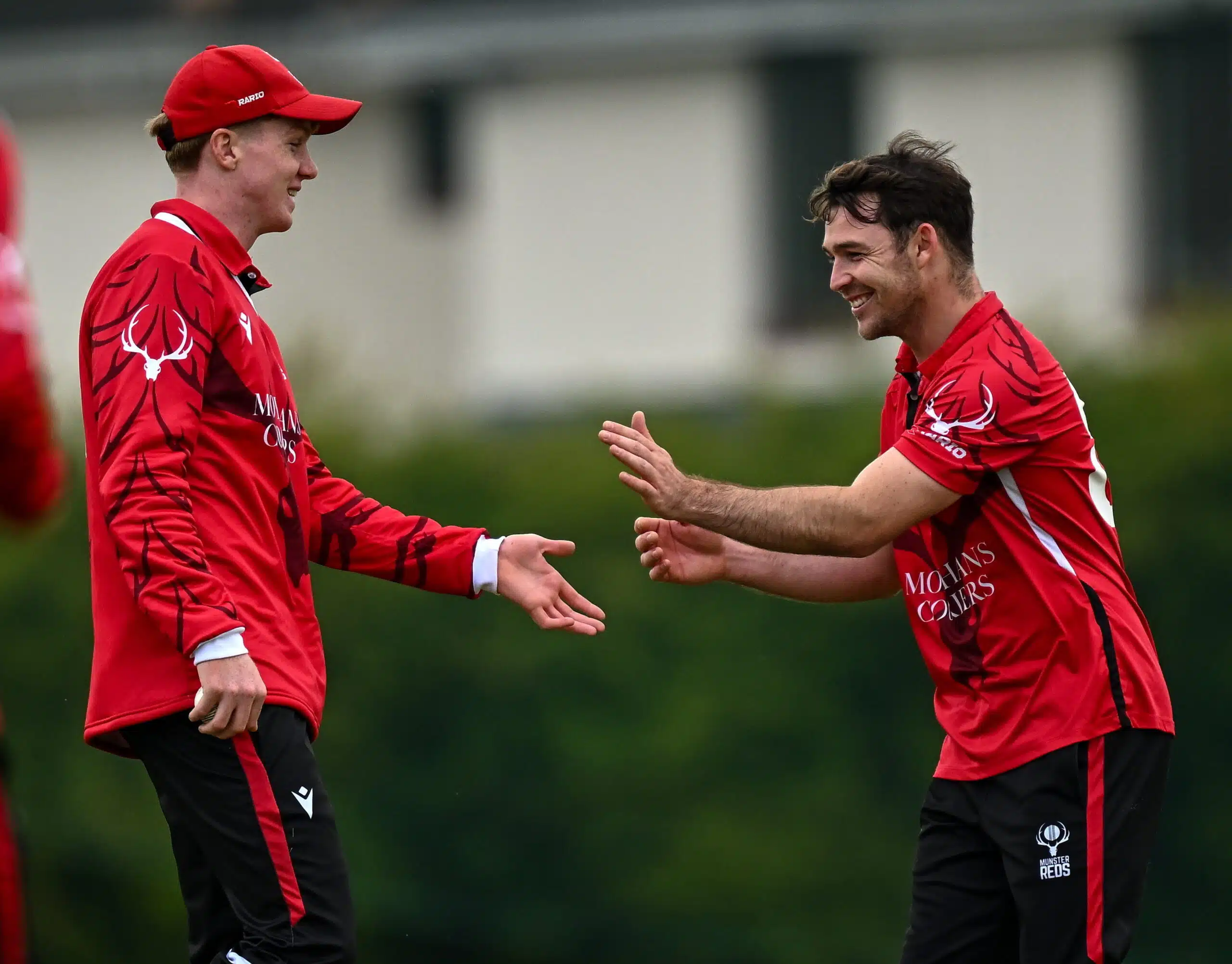 Curtis Campher celebrates five wickets in five balls
