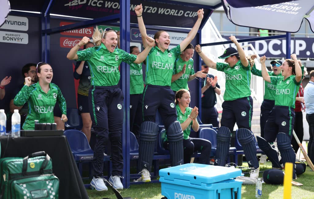 Ireland Women celebrate